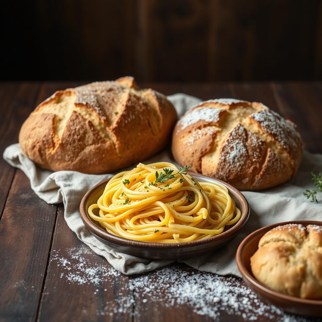 Pães, massas e biscoitos